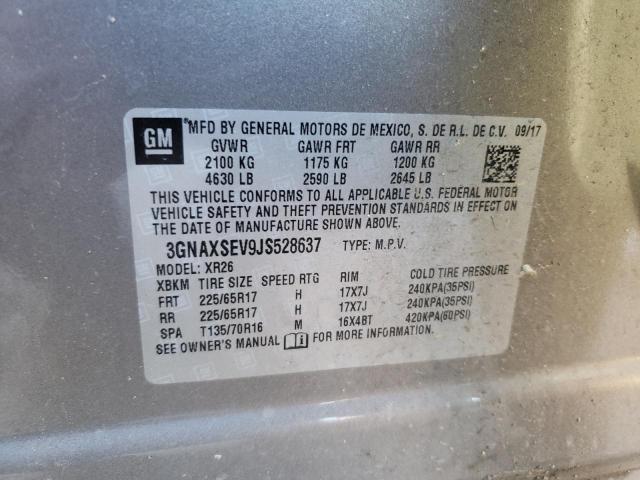 Photo 11 VIN: 3GNAXSEV9JS528637 - CHEVROLET EQUINOX 