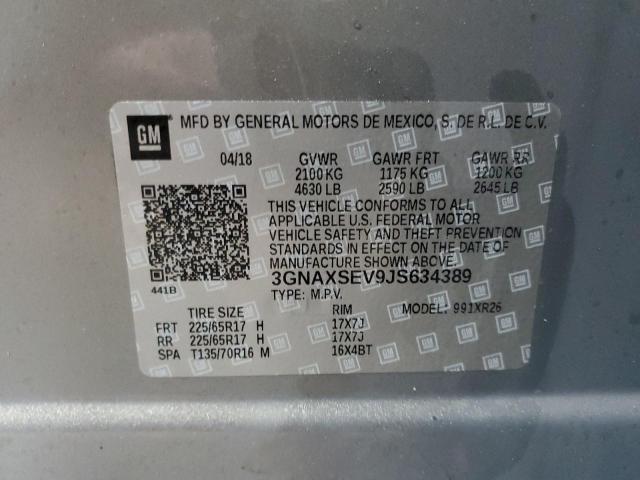 Photo 11 VIN: 3GNAXSEV9JS634389 - CHEVROLET EQUINOX LT 