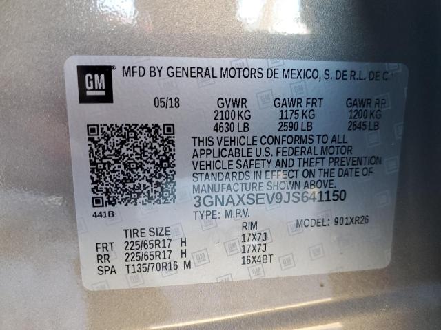 Photo 12 VIN: 3GNAXSEV9JS641150 - CHEVROLET EQUINOX 