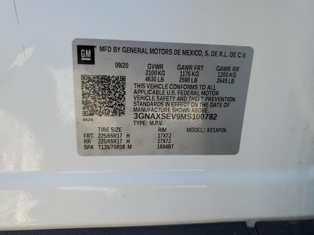 Photo 11 VIN: 3GNAXSEV9MS100782 - CHEVROLET EQUINOX LS 