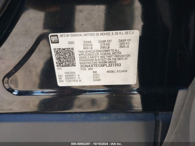 Photo 8 VIN: 3GNAXTEG6PL227253 - CHEVROLET EQUINOX 