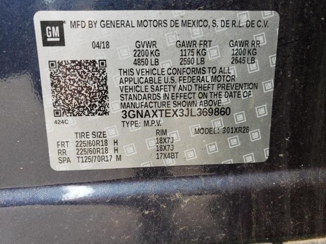 Photo 12 VIN: 3GNAXTEX3JL369860 - CHEVROLET EQUINOX LT 