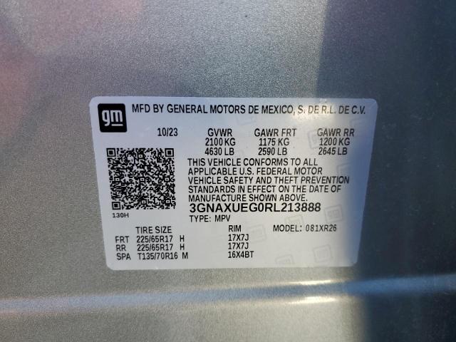 Photo 12 VIN: 3GNAXUEG0RL213888 - CHEVROLET EQUINOX 