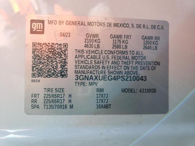 Photo 12 VIN: 3GNAXUEG4PS210043 - CHEVROLET EQUINOX 