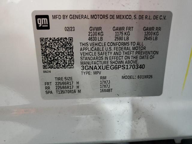 Photo 12 VIN: 3GNAXUEG6PS170340 - CHEVROLET EQUINOX LT 