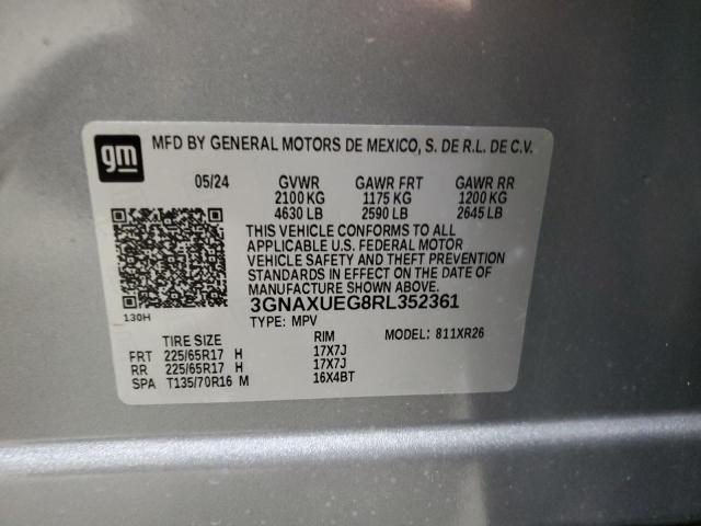 Photo 13 VIN: 3GNAXUEG8RL352361 - CHEVROLET EQUINOX LT 