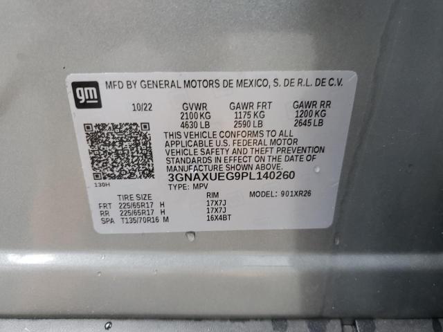 Photo 12 VIN: 3GNAXUEG9PL140260 - CHEVROLET EQUINOX LT 