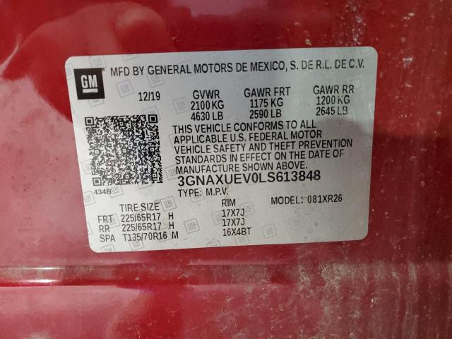 Photo 12 VIN: 3GNAXUEV0LS613848 - CHEVROLET EQUINOX LT 