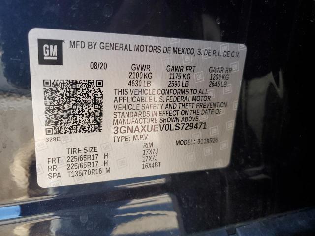 Photo 12 VIN: 3GNAXUEV0LS729471 - CHEVROLET EQUINOX LT 