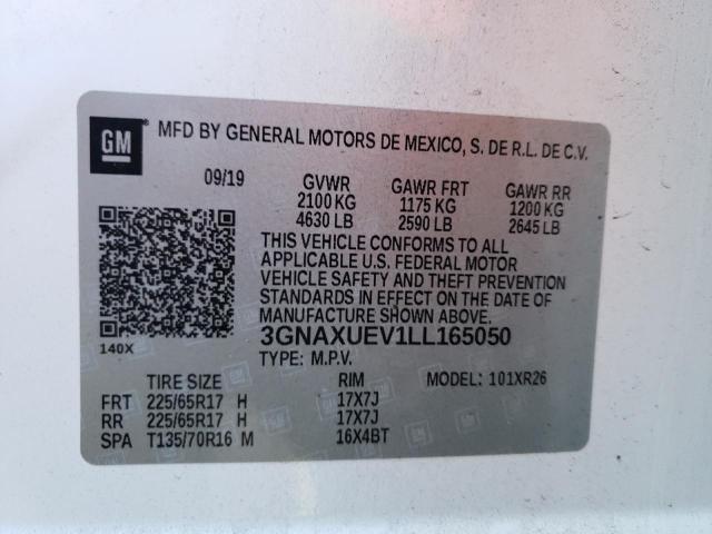 Photo 11 VIN: 3GNAXUEV1LL165050 - CHEVROLET EQUINOX 