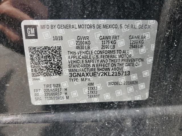 Photo 13 VIN: 3GNAXUEV2KL215713 - CHEVROLET EQUINOX LT 