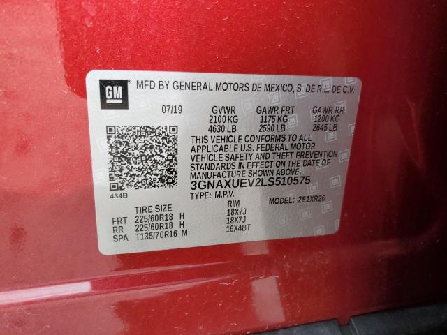 Photo 11 VIN: 3GNAXUEV2LS510575 - CHEVROLET EQUINOX 