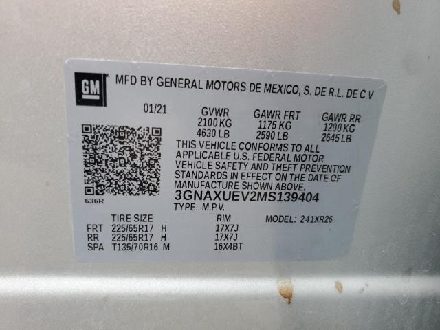 Photo 13 VIN: 3GNAXUEV2MS139404 - CHEVROLET EQUINOX LT 