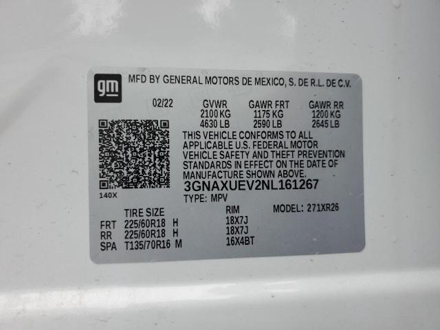 Photo 12 VIN: 3GNAXUEV2NL161267 - CHEVROLET EQUINOX LT 