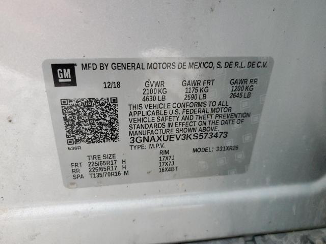 Photo 11 VIN: 3GNAXUEV3KS573473 - CHEVROLET EQUINOX 