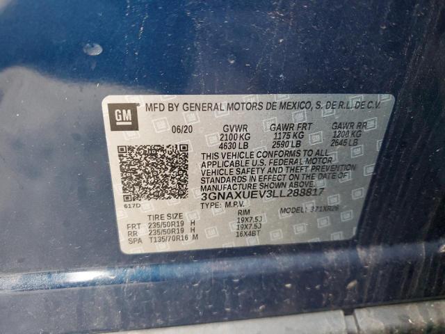 Photo 12 VIN: 3GNAXUEV3LL288817 - CHEVROLET EQUINOX 