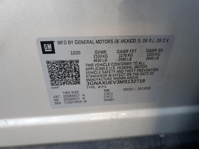 Photo 12 VIN: 3GNAXUEV3MS132719 - CHEVROLET EQUINOX LT 