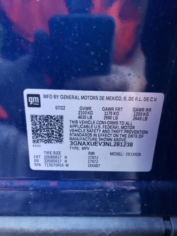 Photo 12 VIN: 3GNAXUEV3NL281238 - CHEVROLET EQUINOX LT 