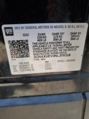 Photo 13 VIN: 3GNAXUEV4NL209318 - CHEVROLET EQUINOX LT 