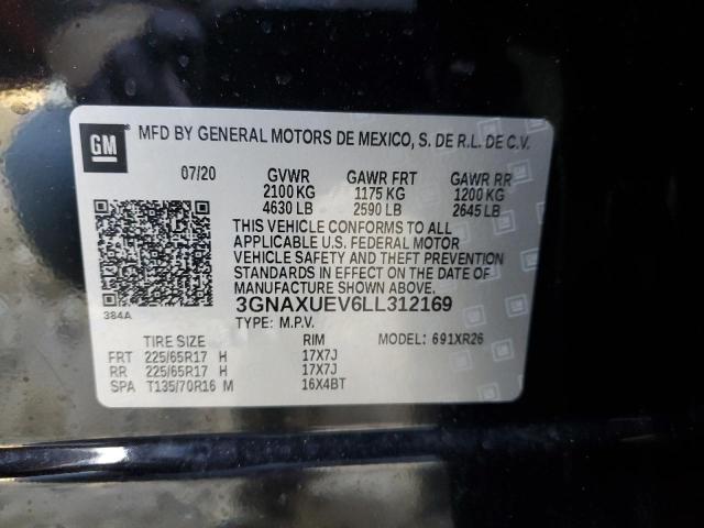 Photo 12 VIN: 3GNAXUEV6LL312169 - CHEVROLET EQUINOX LT 