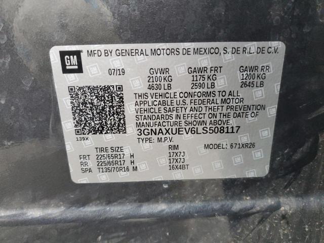 Photo 13 VIN: 3GNAXUEV6LS508117 - CHEVROLET EQUINOX LT 