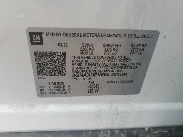 Photo 13 VIN: 3GNAXUEV6ML361194 - CHEVROLET EQUINOX LT 