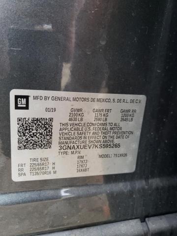 Photo 12 VIN: 3GNAXUEV7KS595265 - CHEVROLET EQUINOX LT 