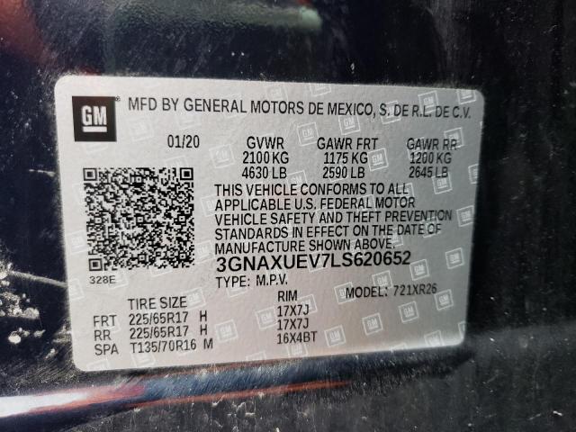 Photo 9 VIN: 3GNAXUEV7LS620652 - CHEVROLET EQUINOX LT 