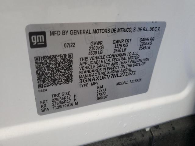 Photo 12 VIN: 3GNAXUEV7NL271571 - CHEVROLET EQUINOX 