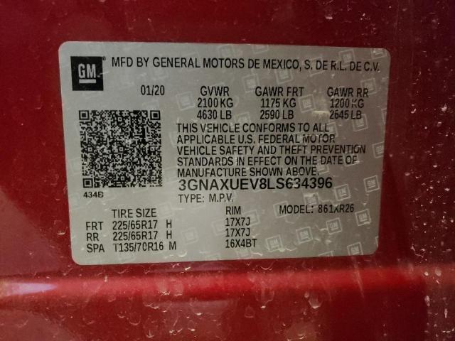 Photo 11 VIN: 3GNAXUEV8LS634396 - CHEVROLET EQUINOX LT 