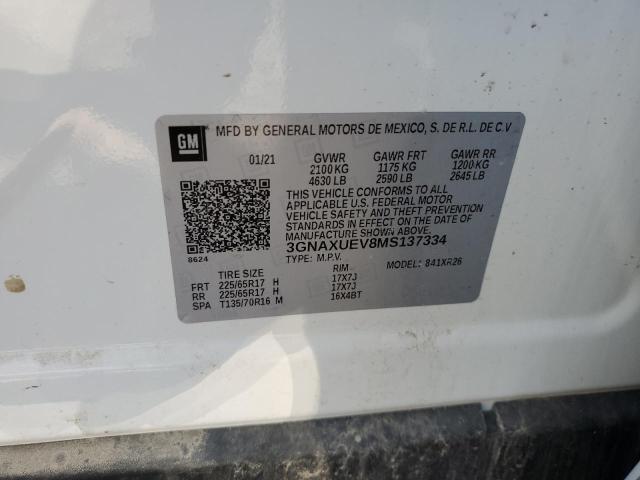 Photo 11 VIN: 3GNAXUEV8MS137334 - CHEVROLET EQUINOX LT 