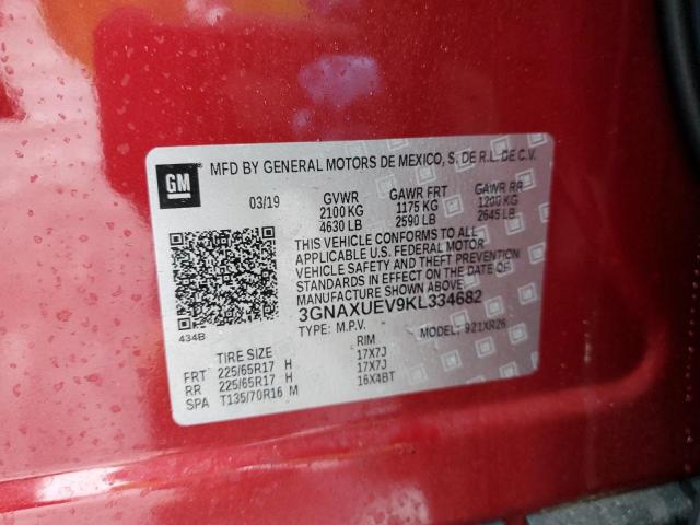 Photo 11 VIN: 3GNAXUEV9KL334682 - CHEVROLET EQUINOX 