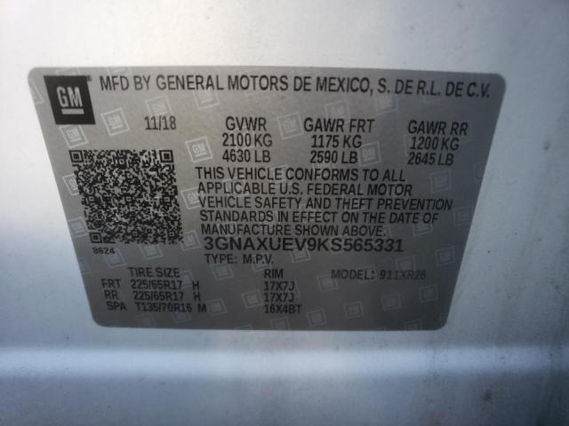 Photo 12 VIN: 3GNAXUEV9KS565331 - CHEVROLET EQUINOX 