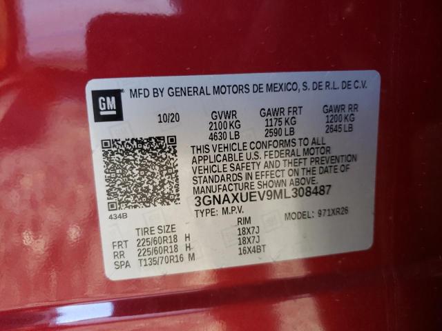 Photo 12 VIN: 3GNAXUEV9ML308487 - CHEVROLET EQUINOX 