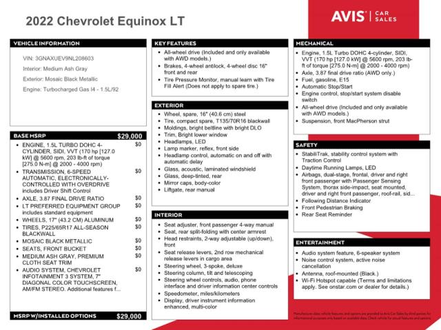 Photo 12 VIN: 3GNAXUEV9NL208603 - CHEVROLET EQUINOX LT 