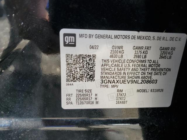 Photo 13 VIN: 3GNAXUEV9NL208603 - CHEVROLET EQUINOX LT 