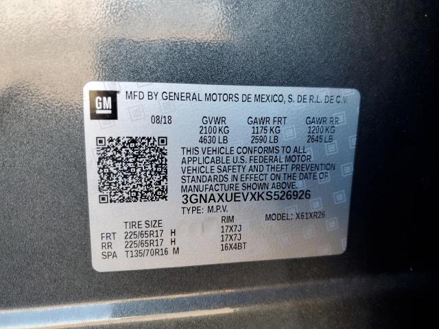 Photo 12 VIN: 3GNAXUEVXKS526926 - CHEVROLET EQUINOX LT 