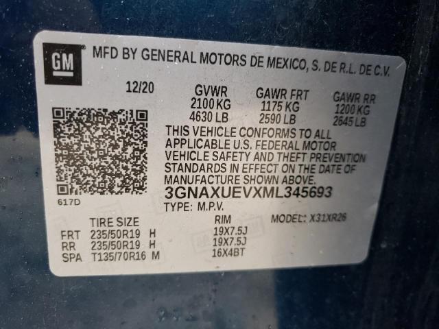 Photo 9 VIN: 3GNAXUEVXML345693 - CHEVROLET EQUINOX 