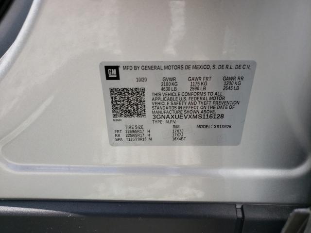 Photo 9 VIN: 3GNAXUEVXMS116128 - CHEVROLET EQUINOX LT 