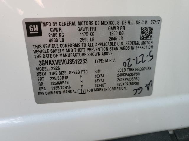 Photo 13 VIN: 3GNAXVEV0JS512263 - CHEVROLET EQUINOX 