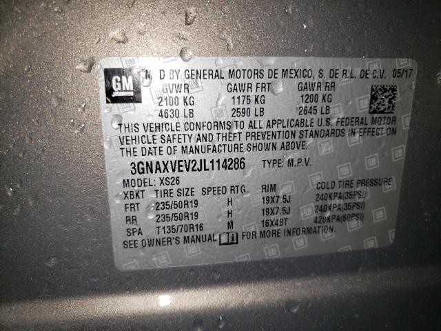 Photo 12 VIN: 3GNAXVEV2JL114286 - CHEVROLET EQUINOX PR 