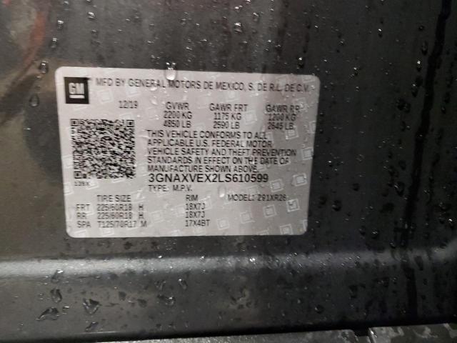 Photo 12 VIN: 3GNAXVEX2LS610599 - CHEVROLET EQUINOX LT 
