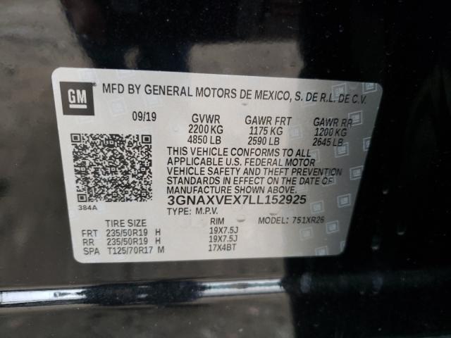 Photo 9 VIN: 3GNAXVEX7LL152925 - CHEVROLET EQUINOX LT 