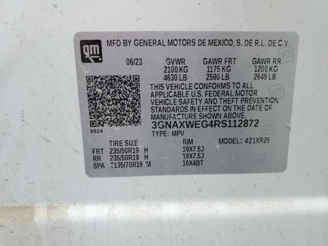 Photo 12 VIN: 3GNAXWEG4RS112872 - CHEVROLET EQUINOX 