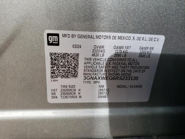 Photo 12 VIN: 3GNAXWEG6RS233130 - CHEVROLET EQUINOX RS 