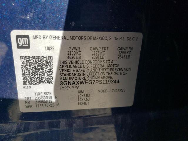 Photo 12 VIN: 3GNAXWEG7PS119344 - CHEVROLET EQUINOX 