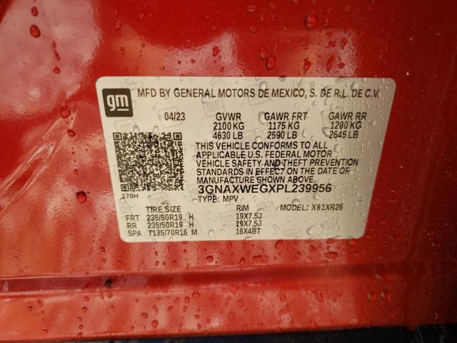 Photo 12 VIN: 3GNAXWEGXPL239956 - CHEVROLET EQUINOX RS 