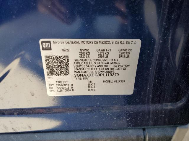 Photo 12 VIN: 3GNAXXEG0PL119279 - CHEVROLET EQUINOX PR 