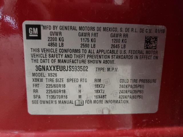 Photo 12 VIN: 3GNAXXEU8JS593502 - CHEVROLET EQUINOX 