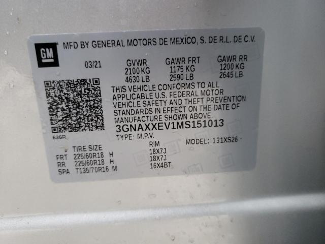 Photo 12 VIN: 3GNAXXEV1MS151013 - CHEVROLET EQUINOX PR 